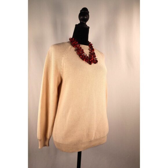 Weekend MaxMara Crew neck -Caserta sweater Beige Size Small - Picture 4 of 13